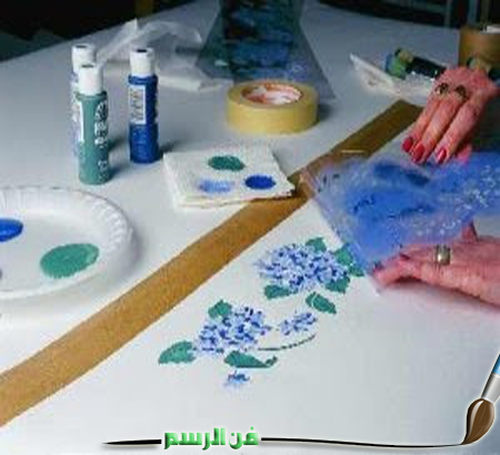 فنون فن الرسم بالاستنسل تعريف مبسط للأستنسل طريقة الرسم مع الشرح