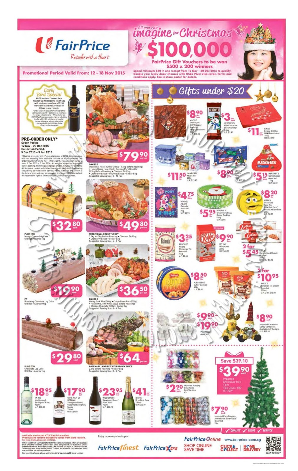 NTUC FairPrice Christmas PreOrder 12 18 November 2015