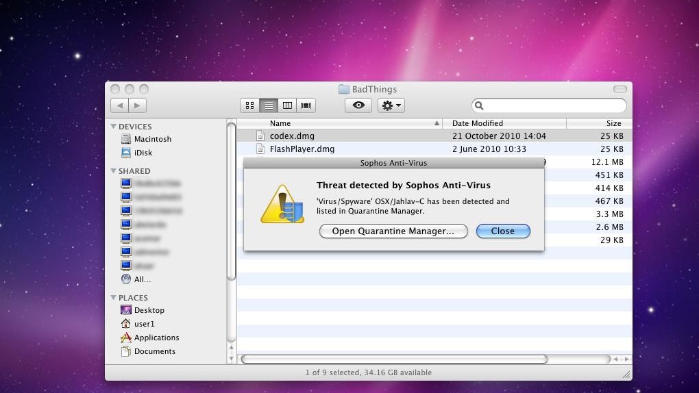 how to search mac for viruses