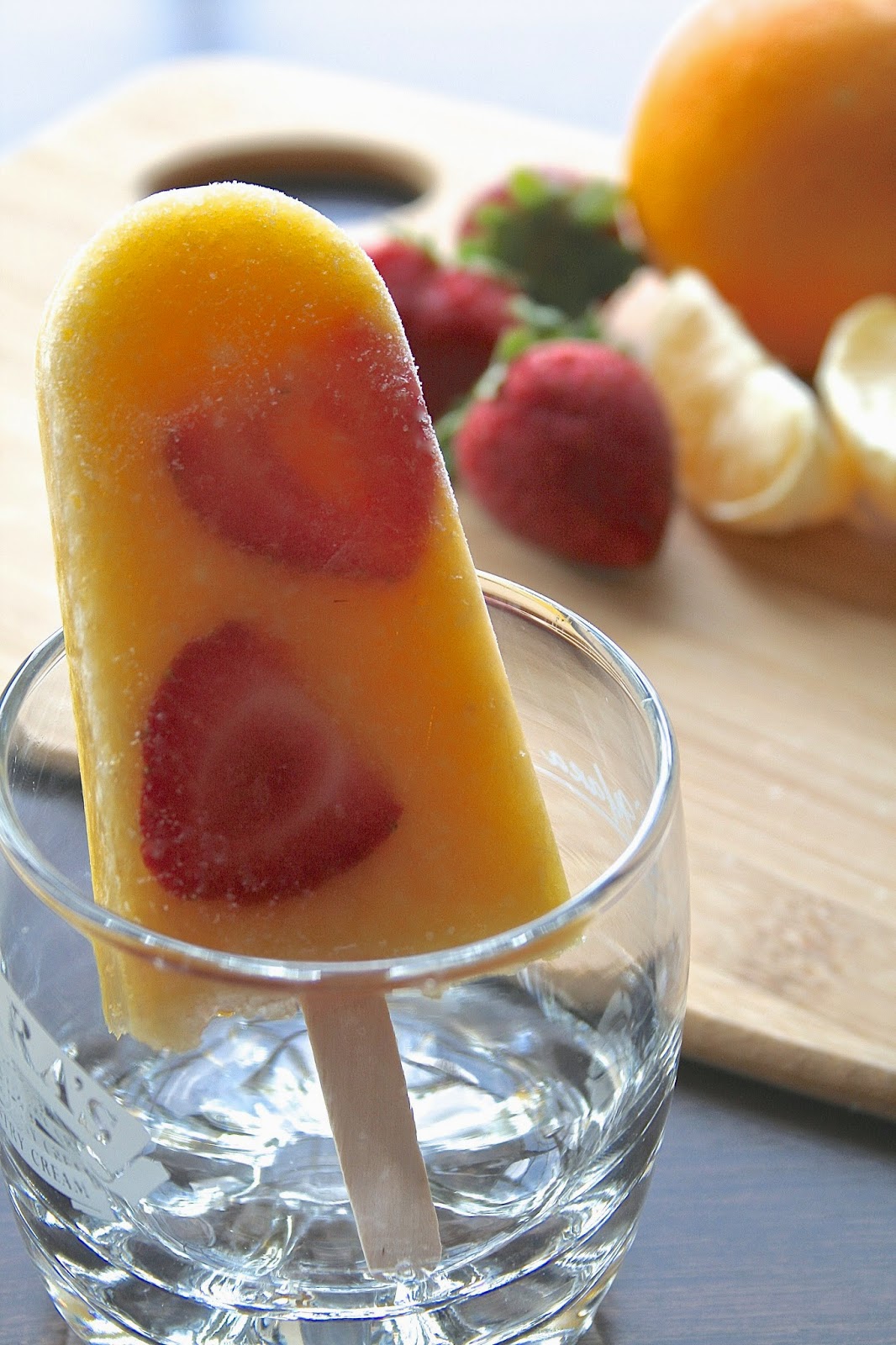 Oregon Transplant Strawberry Orange Popsicles