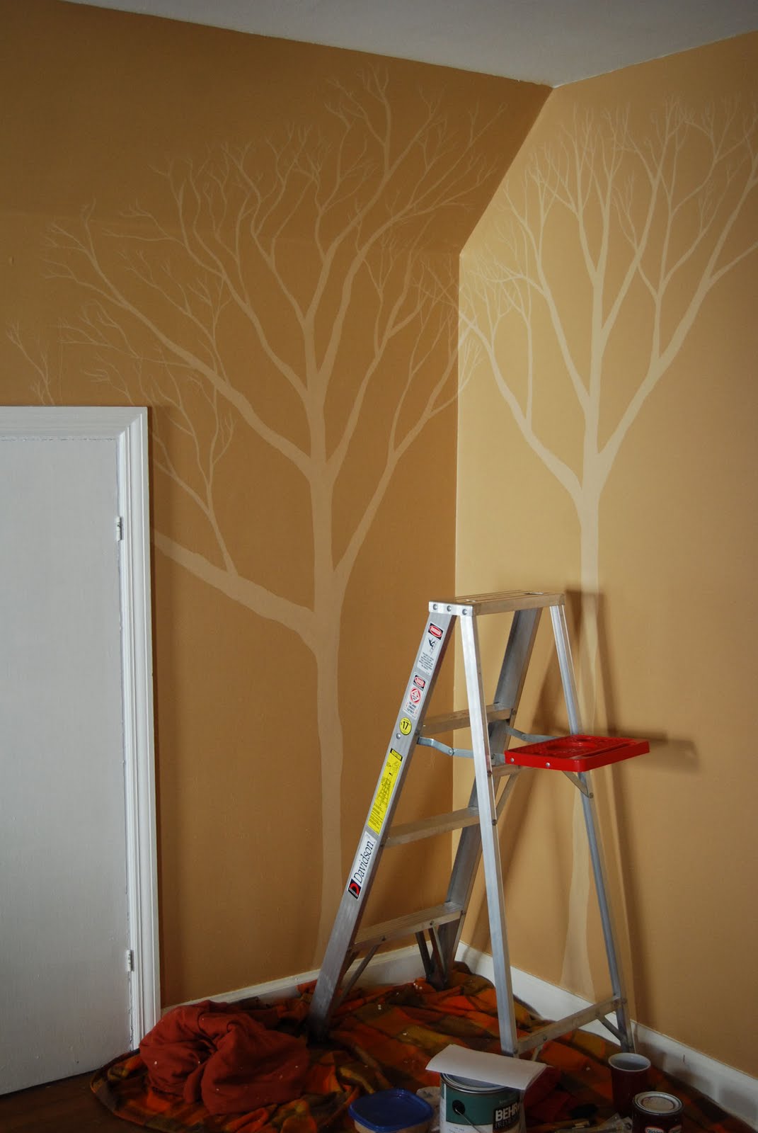 CattyCorner Cottage Trees in the Bedroom