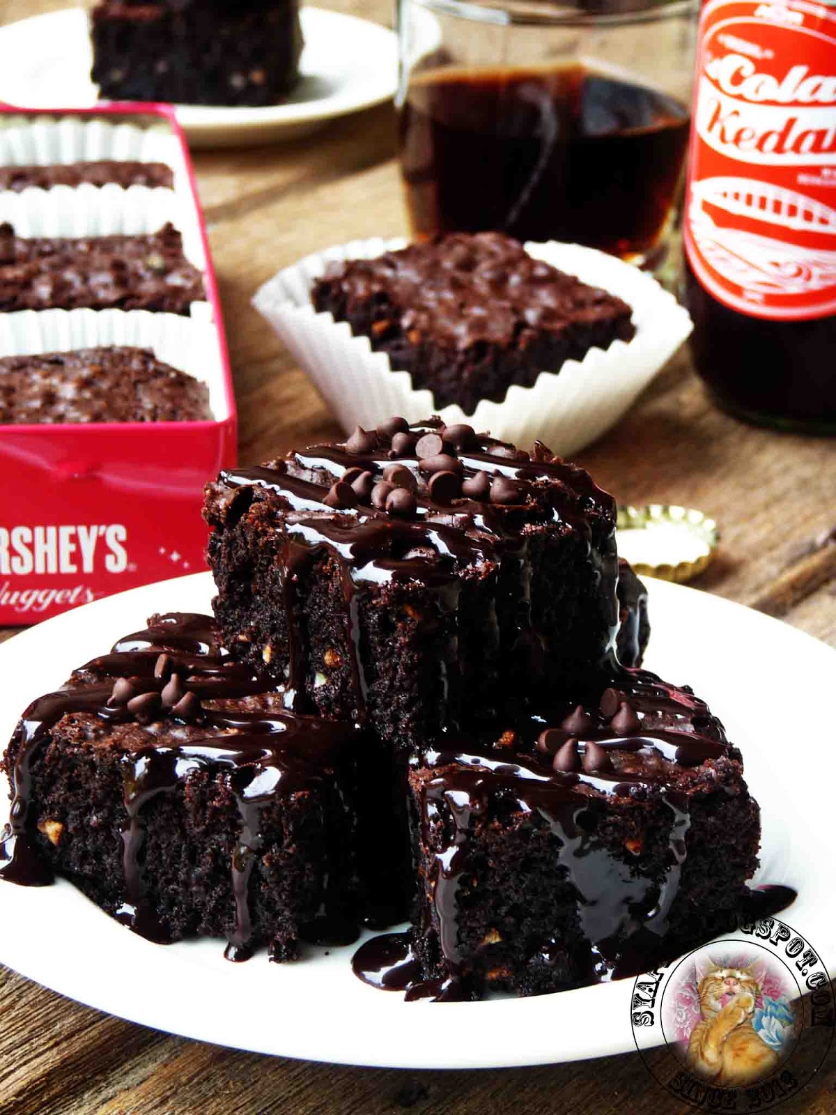 syapex kitchen Chocolate Brownies Kedut