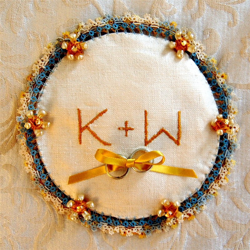 Capadia Designs Wedding Ring Pillow