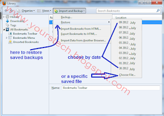 How to backup and restore bookmarks in firefox Bookmark+4