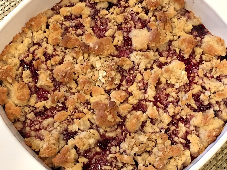 Almond Flour Berry Crisp In The Kitchen With Honeyville