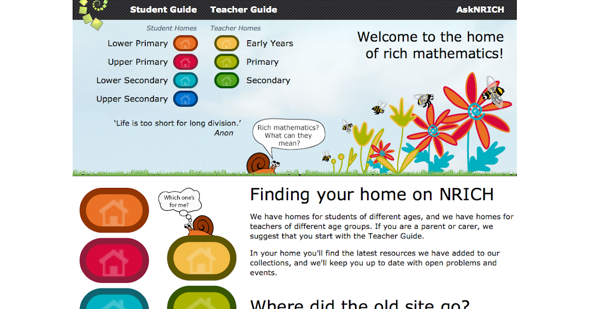 Teacherlink Blog Educational Website Nrich Enriching Mathematics