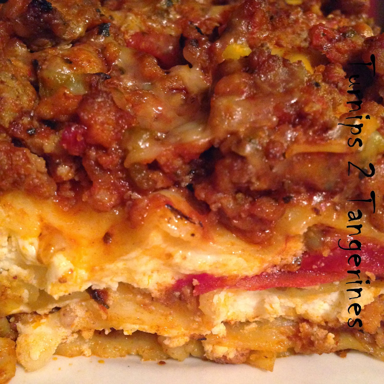 Classic Italian Lasagna Turnips 2 Tangerines