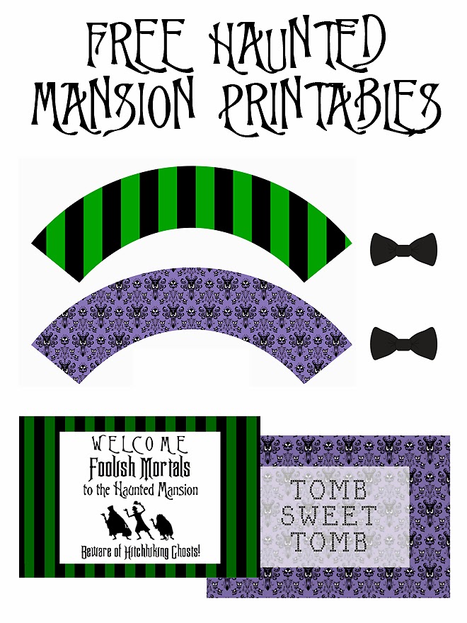 SUGAR AND SOIRÉES Haunted Mansion Inspired Free Halloween Printables