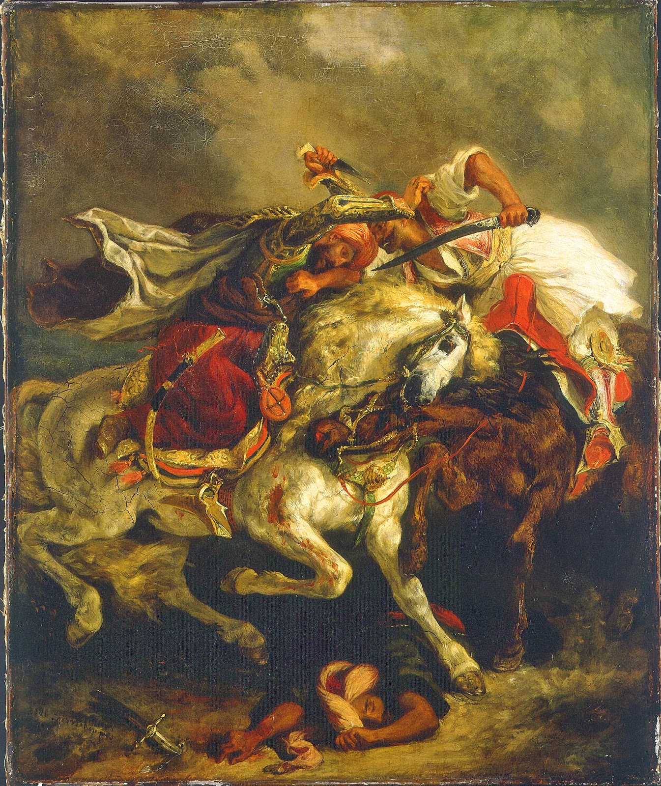 Eugène Delacroix The Combat of the Giaour and the Pasha (1835)