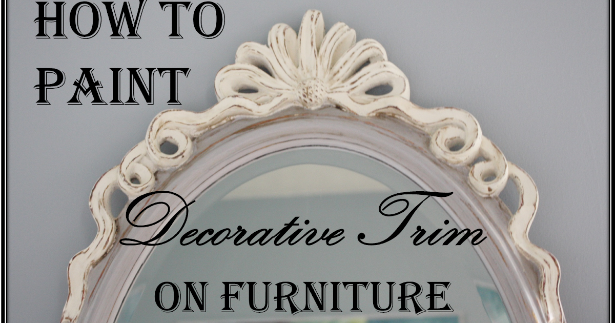 How to Paint Decorative Trim on Furniture