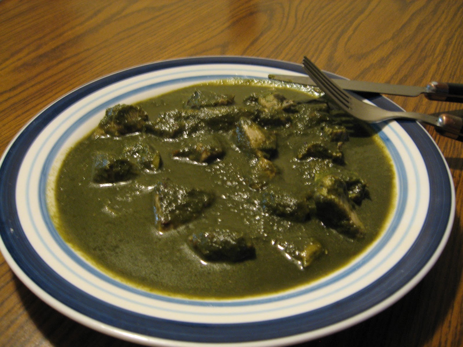 S.R. Braddy Cooking with Braddy Indian Chicken and Spinach Curry