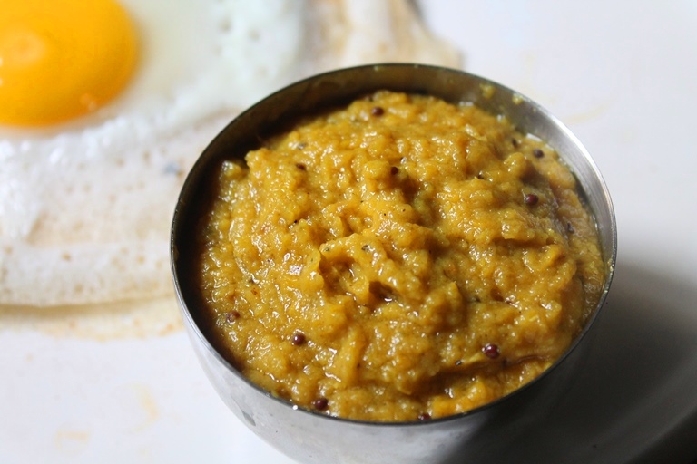 Yellow Capsicum Chutney Recipe / Yellow Bell Pepper Chutney Recipe