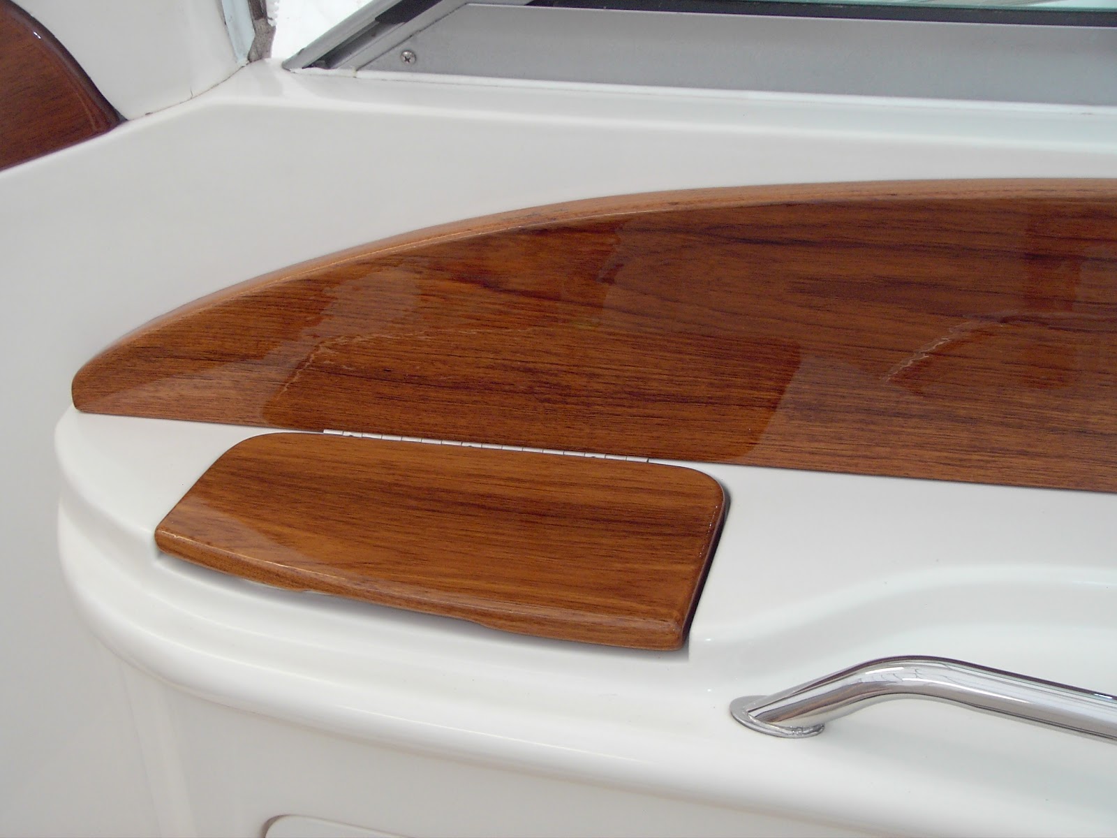 Sea Ray 340 Sundancer Restoration New Teak Trim