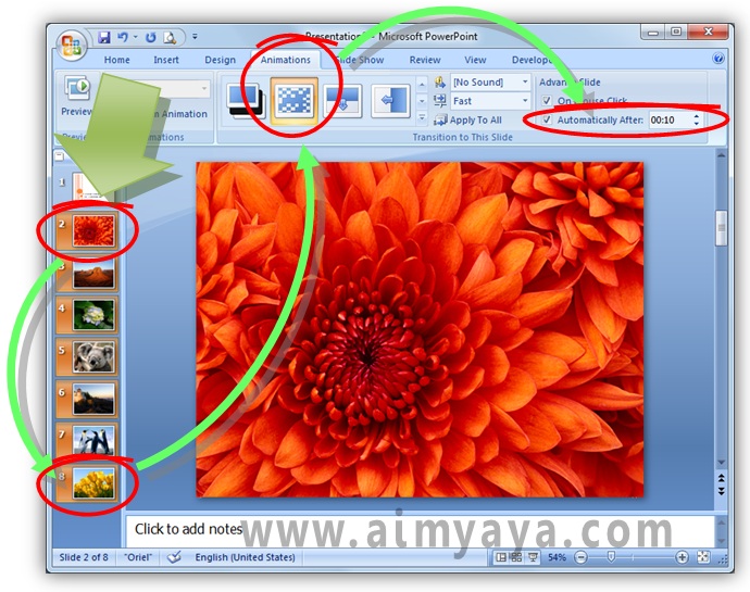 Cara Membuat Foto Slideshow dengan Powerpoint cara aimyaya Cara