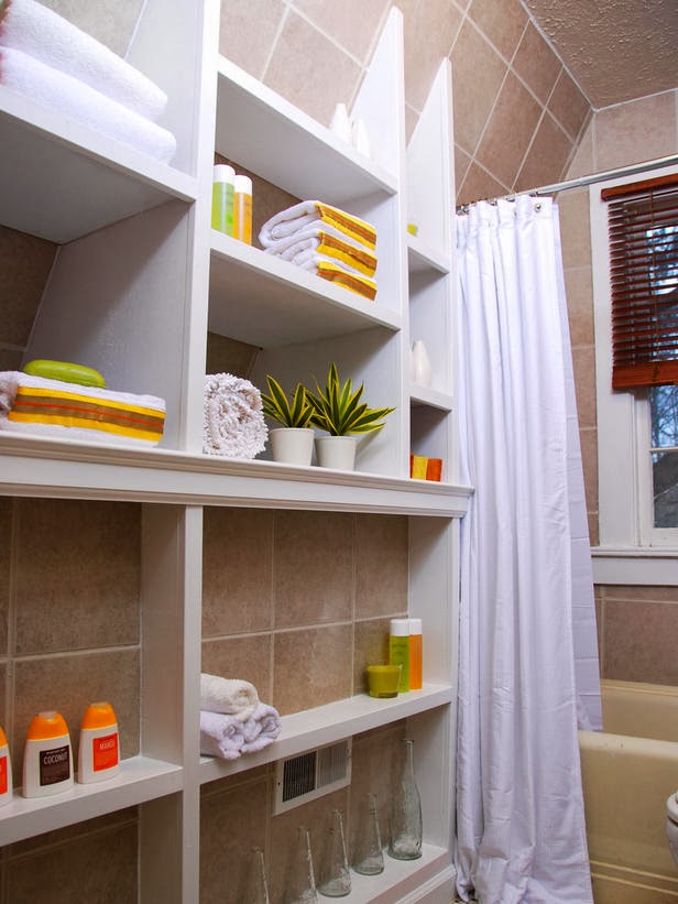 Modern Furniture: 2014 Small Bathrooms Storage Solutions Ideas