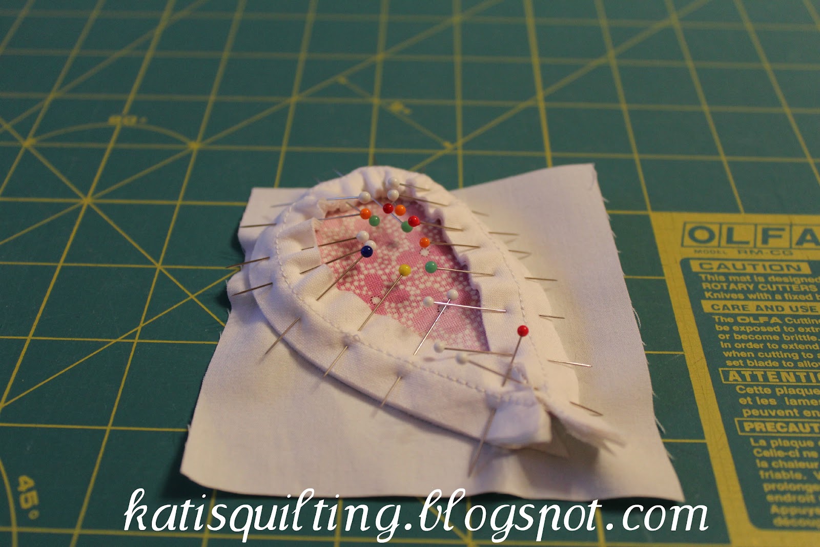 Kati's Quilting and Sewing How to sew the chenille strips on (tutorial