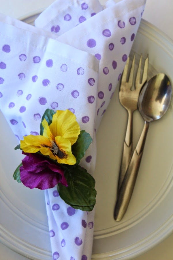 Easy DIY Floral Napkin Rings Sunny Days & Starry Nights