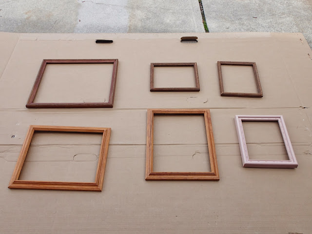 DIY Spray Painting Pictures Frames