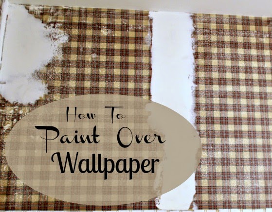 Savvy Southern Style : How To Paint Over Wallpaper