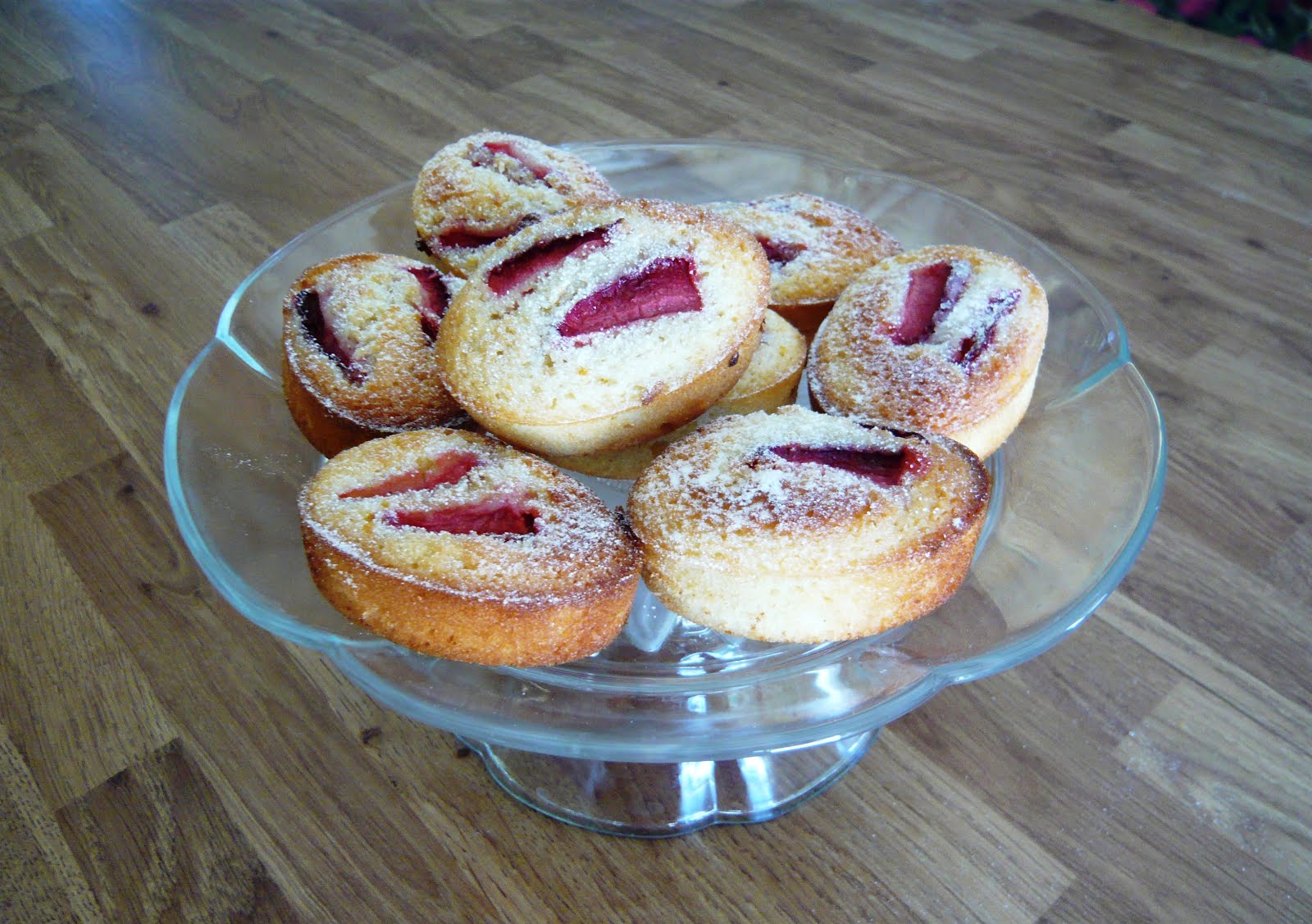 strawberry and orange friands