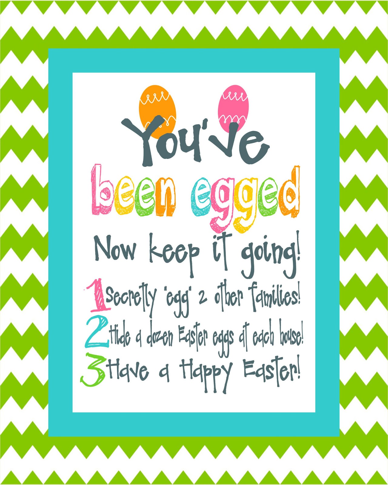 Two Magical Moms Easter "EGG" Your Neighbor's House with FREE Printable