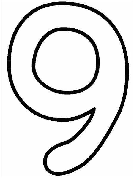 Number 9 Coloring Page