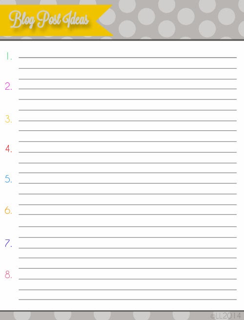 Every printable you could ever need to keep your blog organized (for free)! Every printable you could ever need to keep your blog organized (for free)!