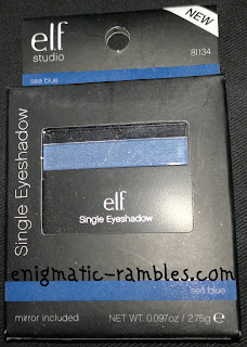 ELF Studio Single Eyeshadow - Sea Blue ELF-eyes-lips-face-studio-single-eyeshadow-sea-blue-swatch-review