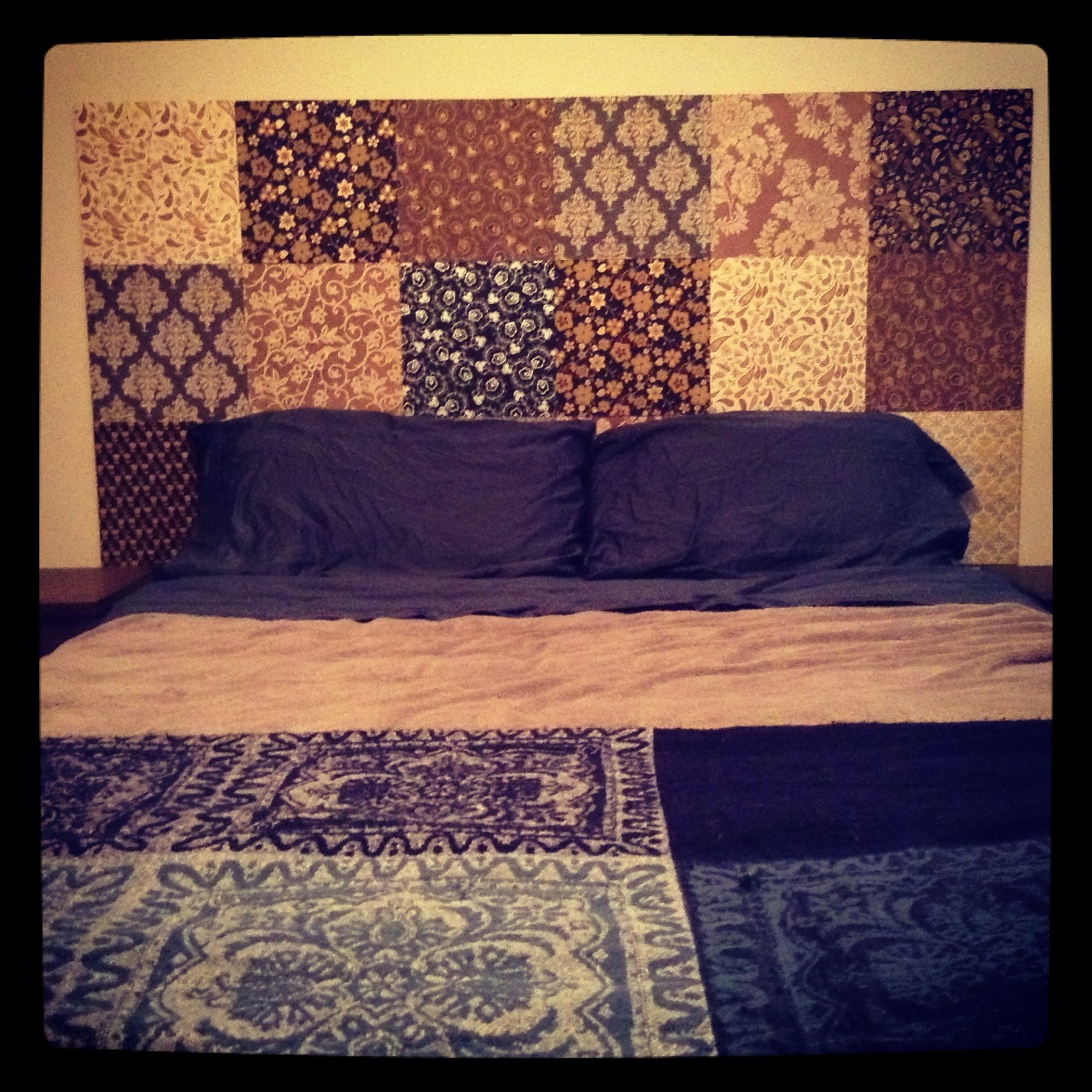 M4rilynJ0y DIY Wall Mounted Headboard Completed!