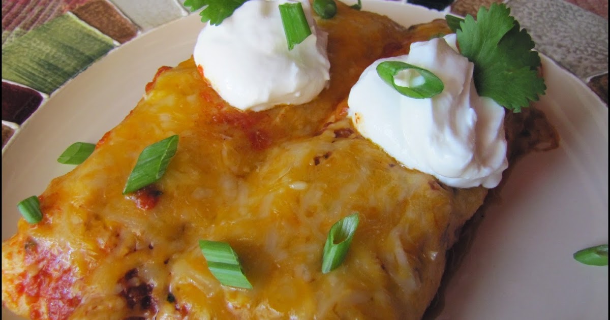 Big Mama's Home Kitchen Beef Taco and Cheese Enchiladas