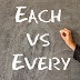2 Diferencias entre Each y Every