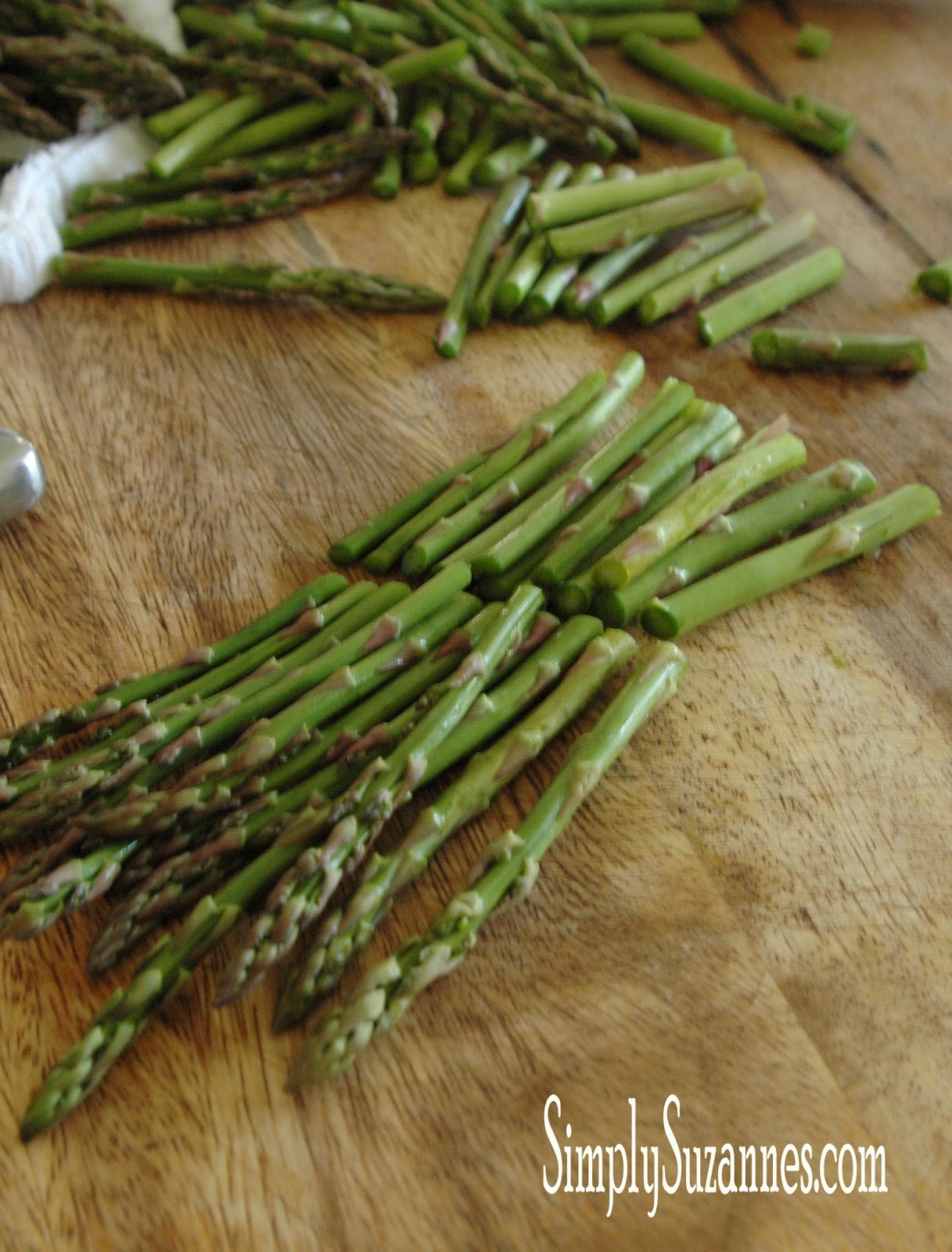 Simply Suzanne's AT HOME sauteed asparagus with shaved Parmesan