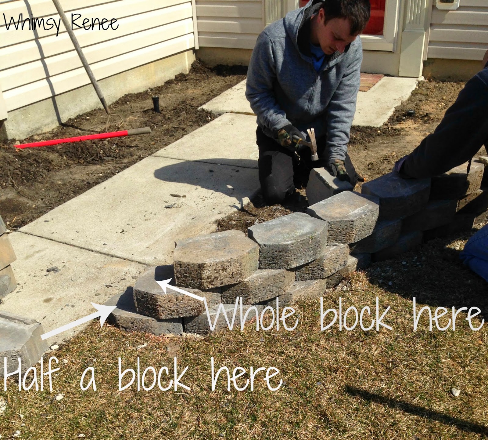 Whimsy Renee: Building a Garden Wall - The Beginning