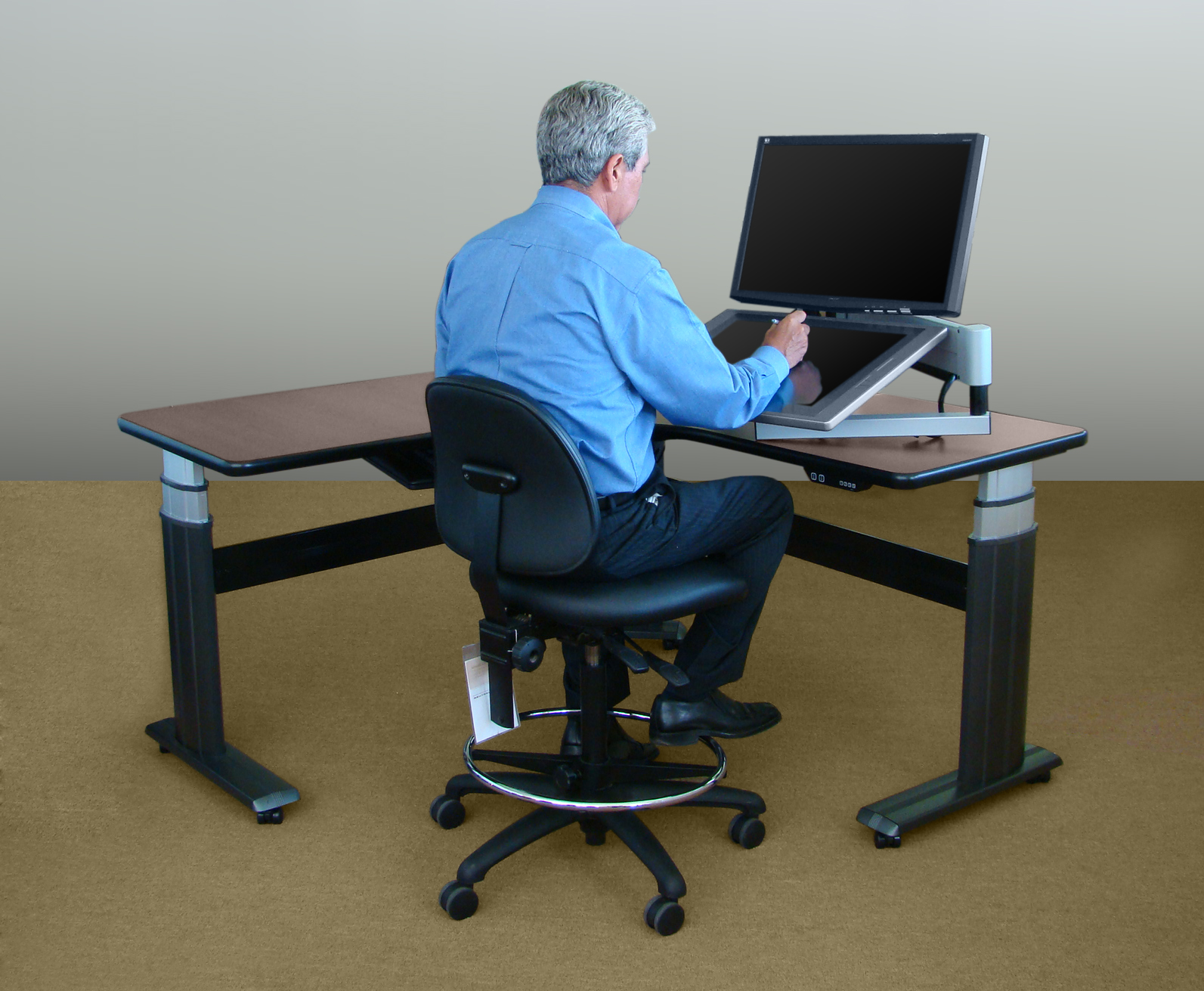 Character Design Artist Interviews Ergomart LCD monitor arm for the