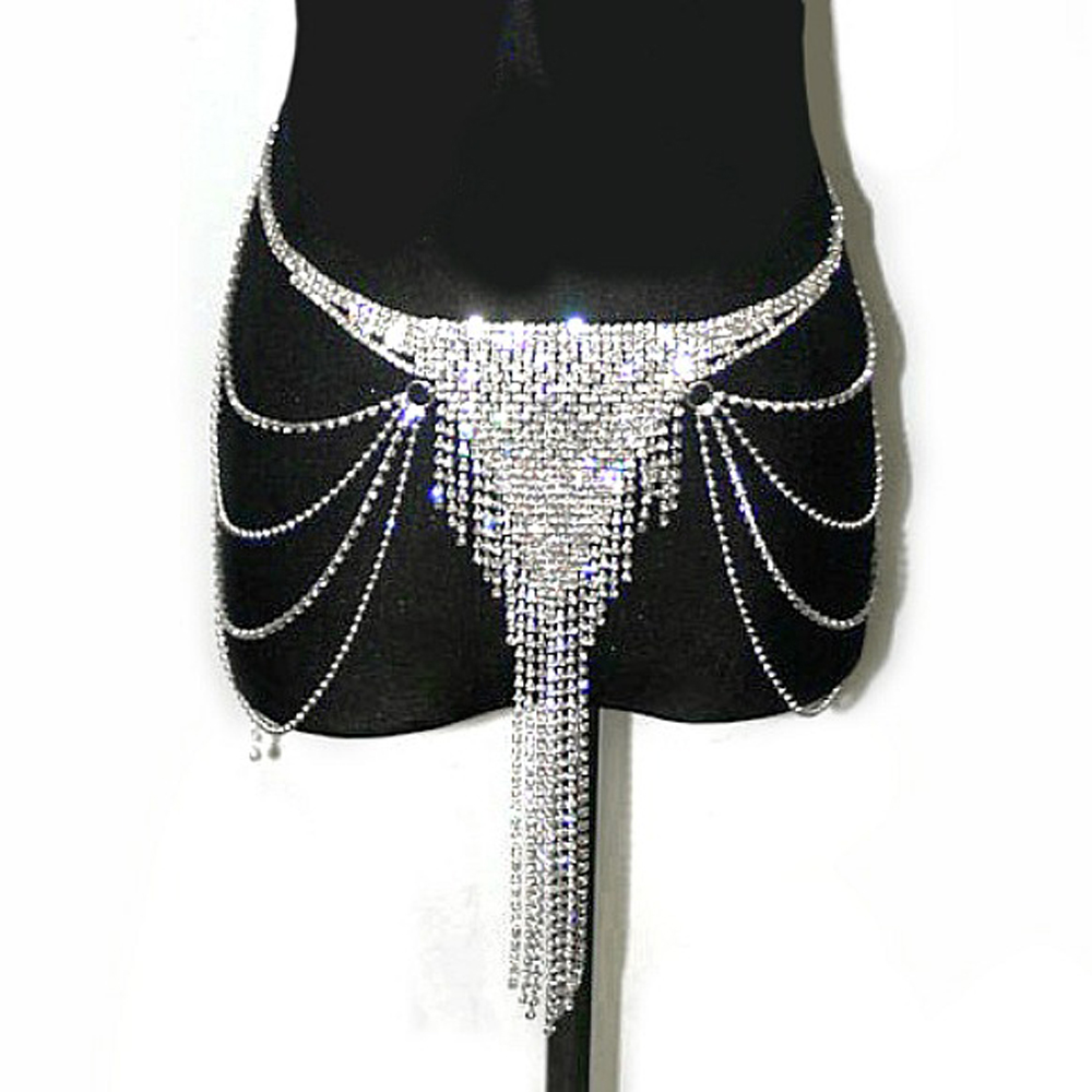 Y18052701 Rhinestone Lingerie,Rhinestone Bra straps,Rhinestone