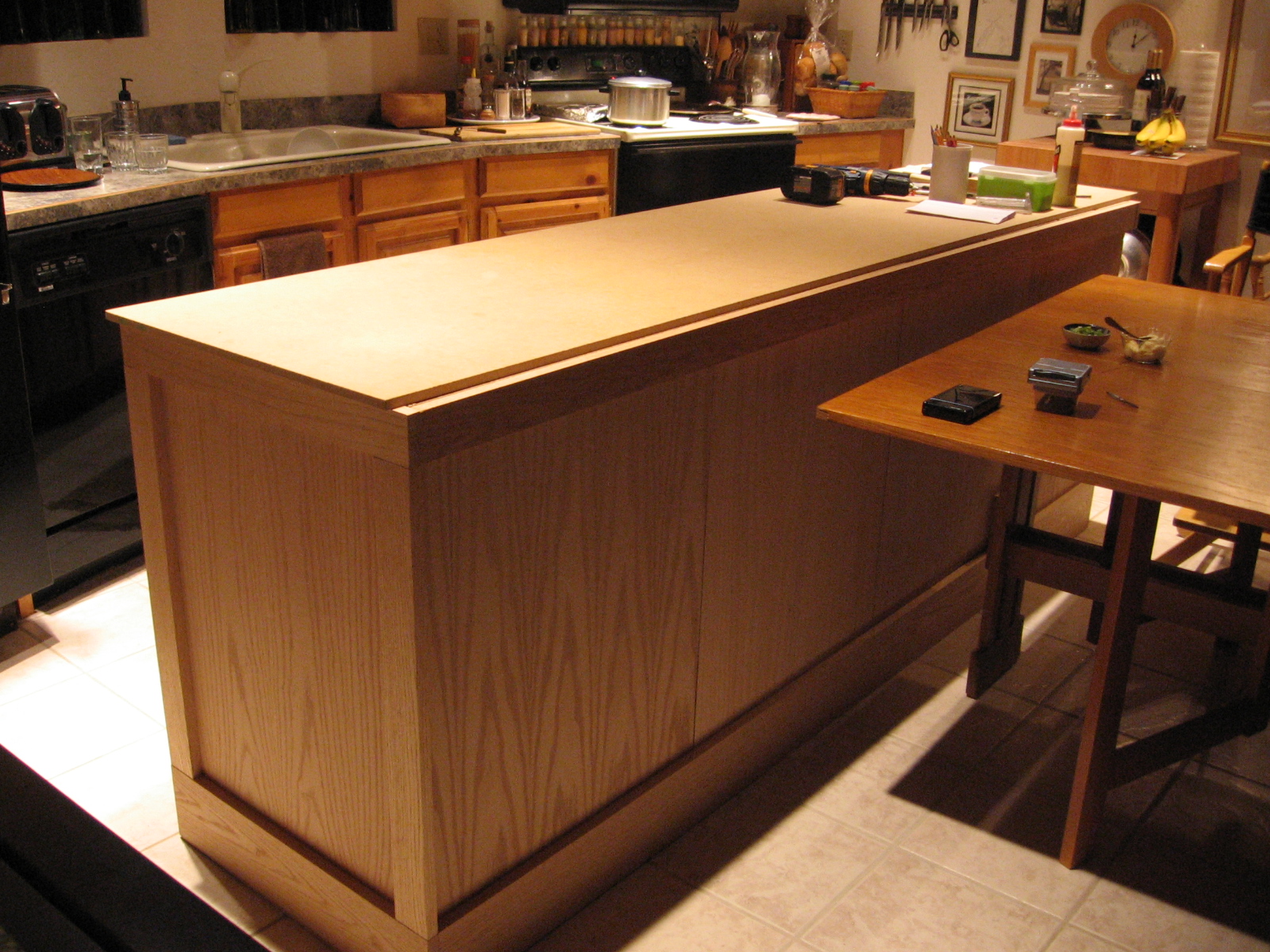 Staining kitchen cabinets without sanding DIY Kitchen Island Cabinet