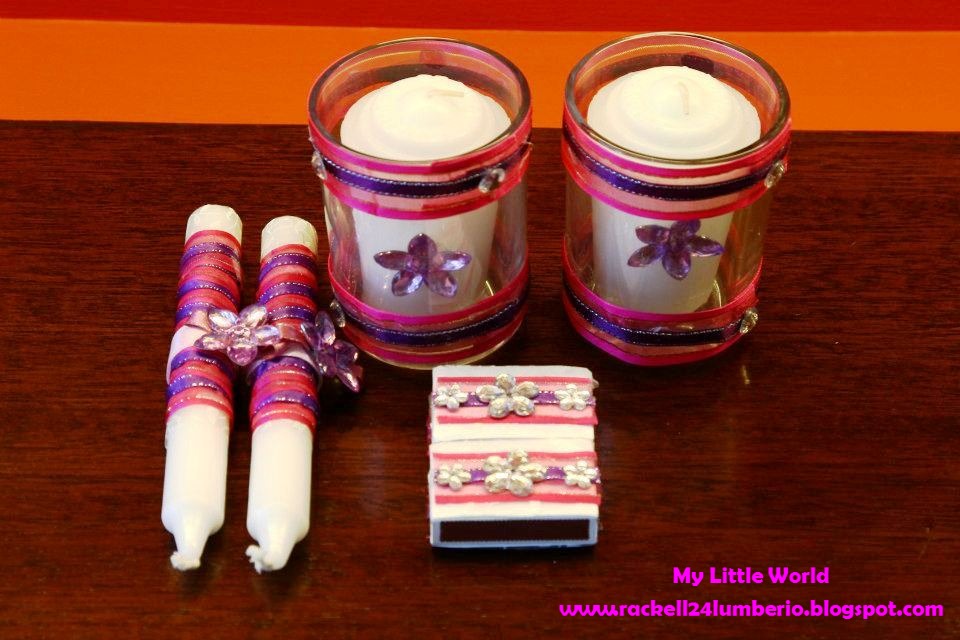 DIY Unity and Offertory Candles with Matches My Little World by