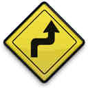Road Bends Sign