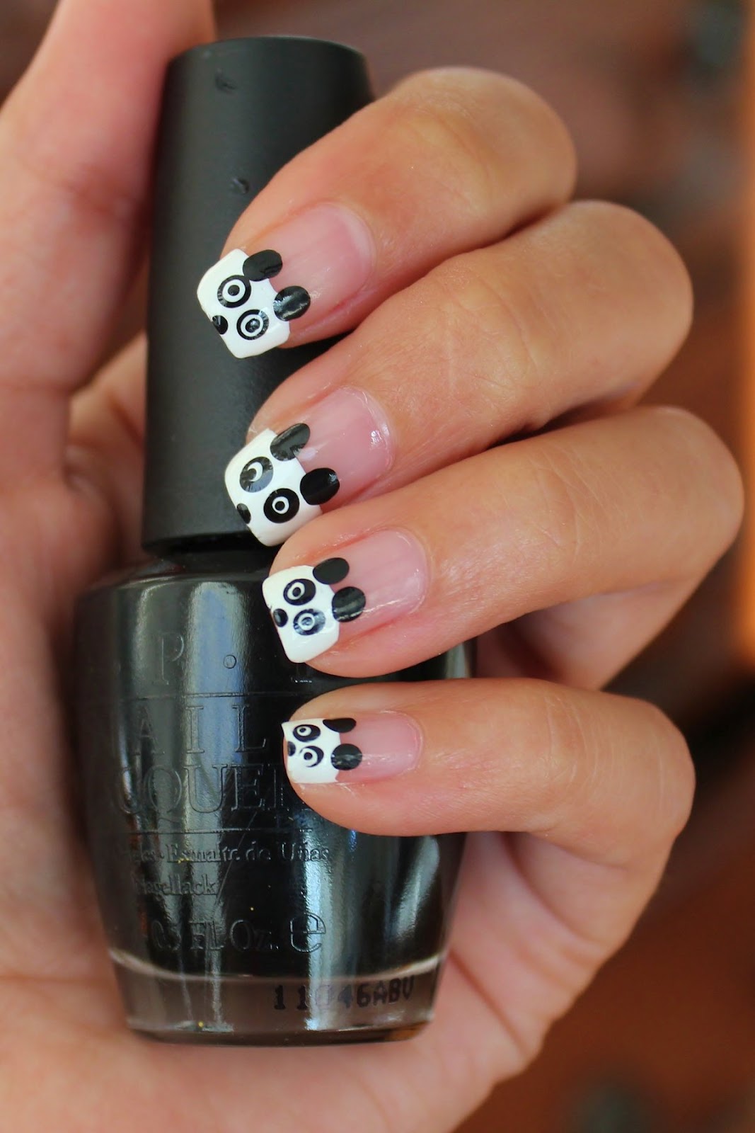 Simple Nail Art for Newbies Panda Bear Nails