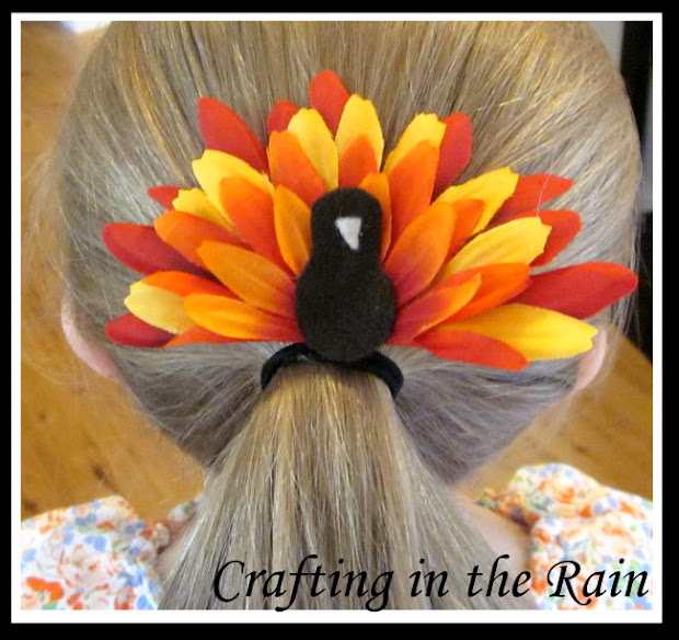 flower turkey crafting