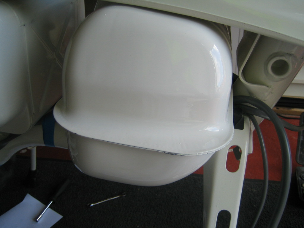 Lambretta Restoration Fitting the petrol tank