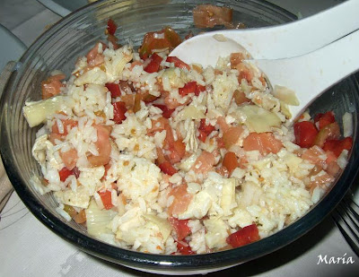 Ensalada De Arroz Con Alcachofas
