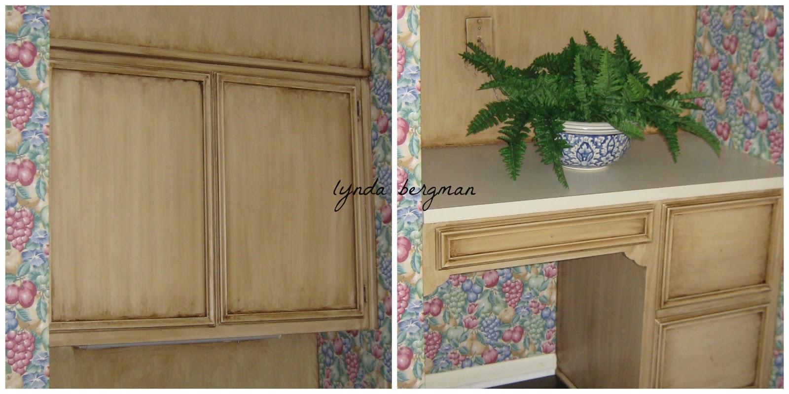 LYNDA BERGMAN DECORATIVE ARTISAN PAINTING A SPECIAL AGING/ANTIQUING