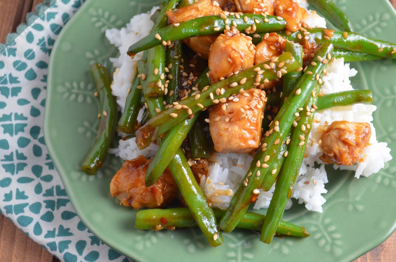 The Savvy Kitchen Spicy Chicken and Green Beans