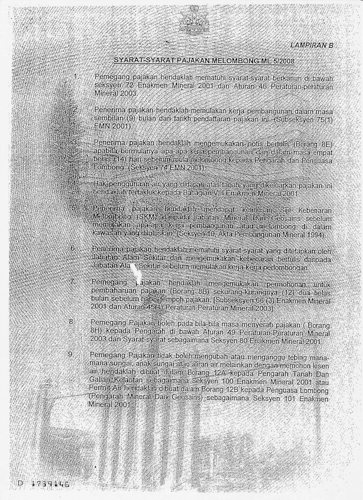 Ratyh Global Concesssions Mining Documents