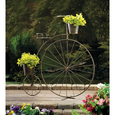 Old-Fashioned Bicycle Plant Stand