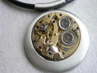 Steampunk necklace - mouse necklace