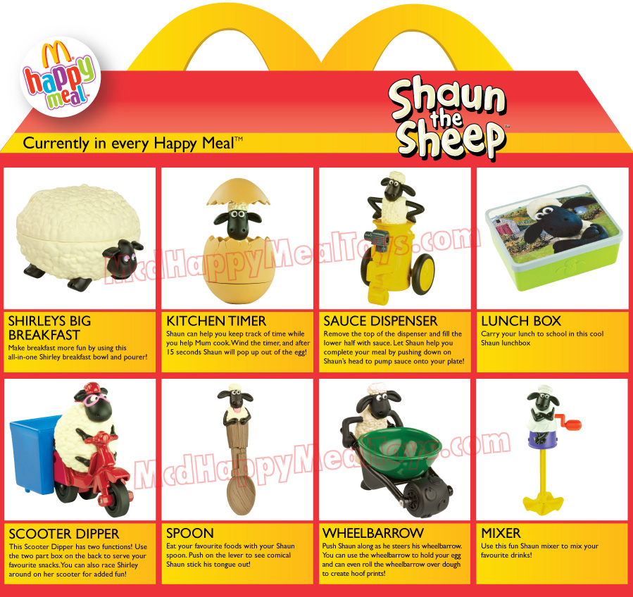 shaun the sheep mcdonalds toys