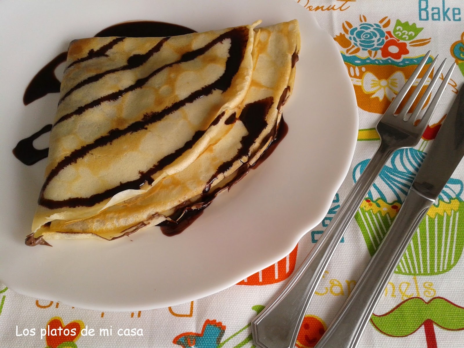 Crepes De Chocolate Y Platano
