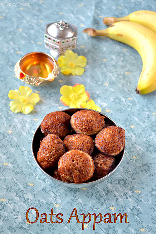 suanda Oats Appam / Oats Banana Fritters Healthy Snack Recipe!